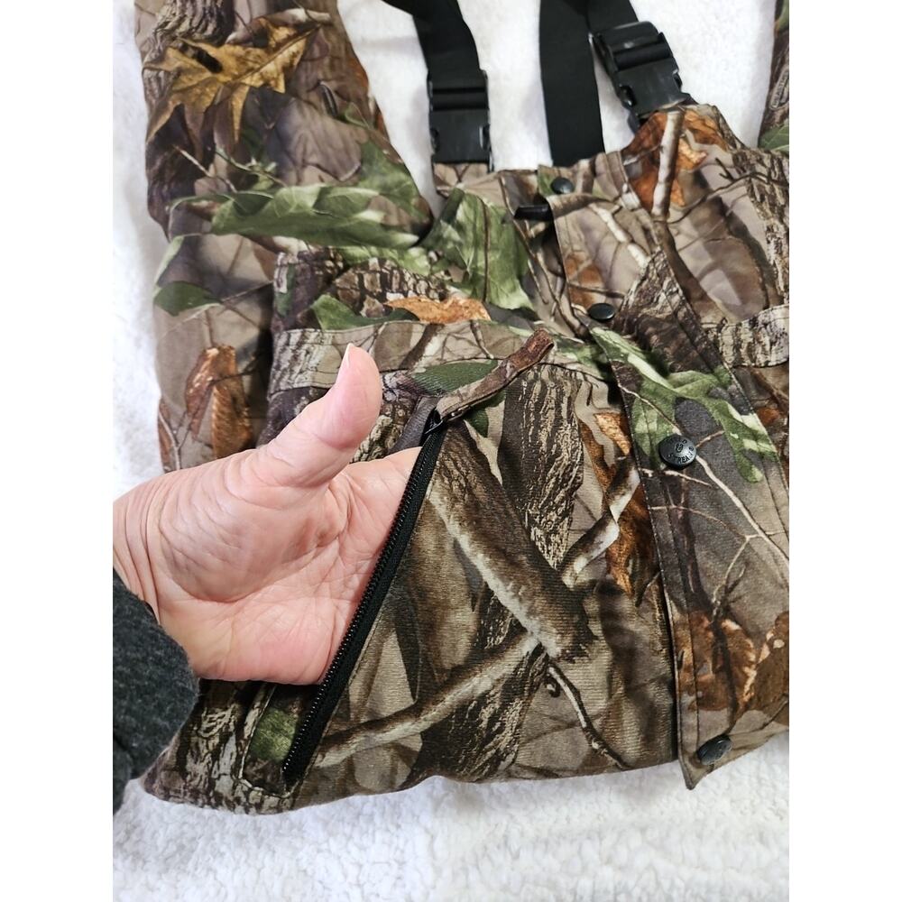Field and Stream Youth Hunting Overalls Size Medium Insulated Real Tree Great - Picture 5 of 16